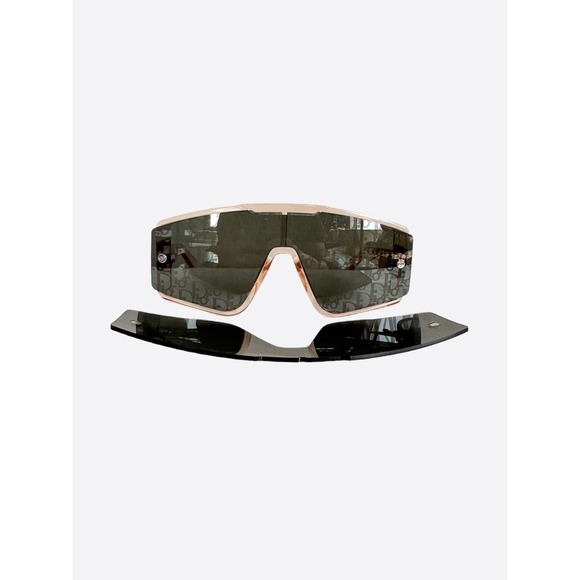 Dior Shiny Pink Oblique Mask Sunglasses - Picture 1 of 8